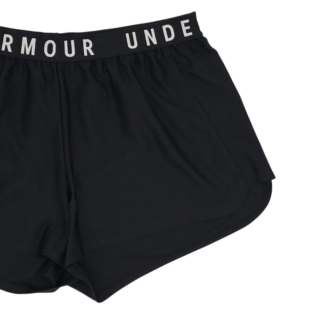 Under Armour Shorts Womens XL Black Loose Fit Running Athletic Gym HeatGear - Picture 4 of 8